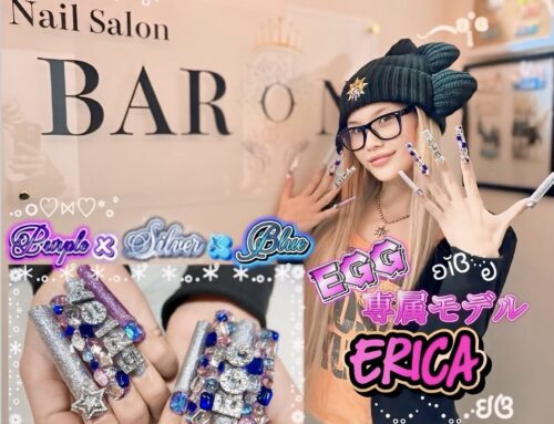 【EGGモデル来店】えりかちゃんのギャルスカルプネイルが完成しました💅