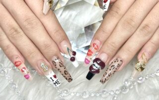 スカルプ　長さだし　ネイルデザイン