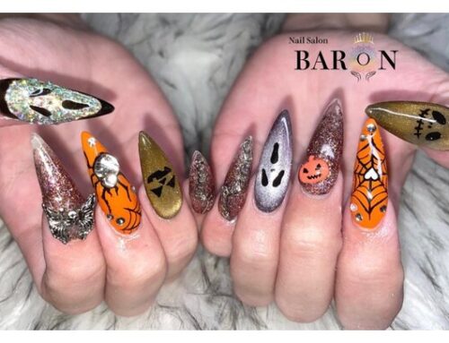 ハロウィンネイルで輝く☆