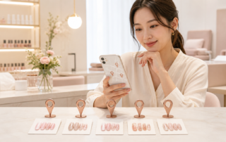 NailSalon BARONの新宿・池袋・町田・平塚・心斎橋5店舗を選ぶイメージ